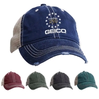 6-panel trucker cap with a mesh back.... from ASI 44900 NC Custom (CI/Lanco)...
