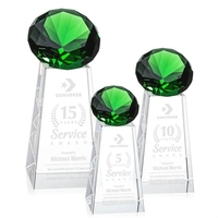 The sparkling Optical Crystal Novita Award tapers up from its squared... from...