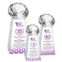 The Optical Crystal Novita VividPrint™ Award tapers up from its squared......