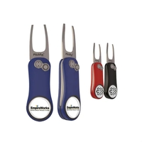 Pitchfix Golf divot repair tool with removable ball marker and integrated......