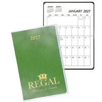 Pocket planner with shimmer cover and clear cover protector.... from ASI...