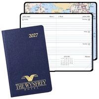 Mini weekly pocket planner with leatherette cover.... from ASI 76575 Payne...
