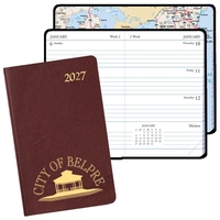 Mini weekly pocket planner with Continental vinyl cover.... from ASI 76575...