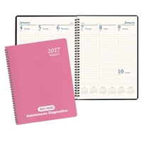 Wire-bound, professional weekly desk planner with Twilight cover.... from ASI...