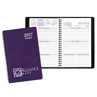 Wire-bound, weekly desk appointment planner with Cobblestone cover.... from...