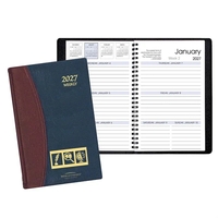 Weekly desk appointment planner with Carriage cover.... from ASI 76575 Payne...