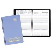 Wire-bound, weekly desk appointment planner with Twilight cover.... from ASI...