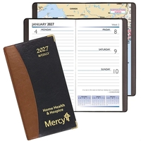 Weekly pocket planner with Carriage vinyl cover and metal corners.... from...