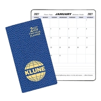 Two year pocket planner with horizontal format and cobblestone cover.... from...