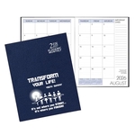 Academic Monthly Planner - Saddle-Stitched - Leatherette