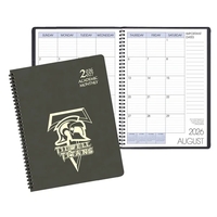 Wire bound academic monthly desk planner with canyon cover.... from ASI 76575...