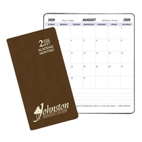 Saddle-stitched academic monthly pocket planner with canyon cover.... from...