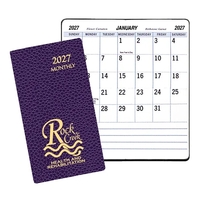Large bold print monthly pocket planner with cobblestone cover.... from ASI...