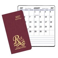 Large bold print monthly pocket planner with shimmer cover.... from ASI 76575...