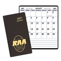 Large bold print monthly pocket planner with Continental vinyl cover.... from...