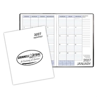 Saddle stitched monthly desk appointment planner with economy cover.... from...