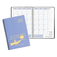 Saddle stitched monthly desk appointment planner with Twilight cover.... from...