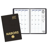 Continental vinyl monthly planner with deluxe, refillable cover.... from ASI...