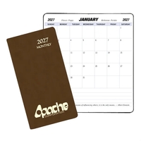 Saddle stitched monthly pocket planner with Canyon cover.... from ASI 76575...