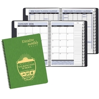 Wire-bound, monthly planner with shimmer cover.... from ASI 76575 Payne...