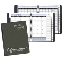 Wire-bound, monthly planner with Canyon cover.... from ASI 76575 Payne...