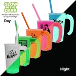 20 oz. Nite Glow Stackable Beer Stein/Straw/Lid Set