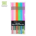 Nite Glow Reusable Straw - 12 Pack
