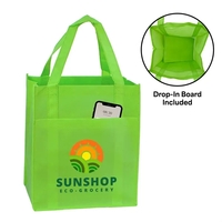 13" x 15" x 10" non-woven polypropylene pocket tote bag with... from ASI...