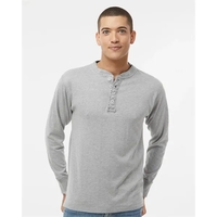 Vintage brushed jersey henley. Blank product.... from ASI 84358 S&S Activewear