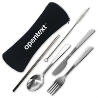 Upgrade dining on-the-go with reusable Stainless Steel Cutlery & Straw Set......