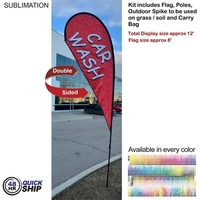 12' Medium Tear Drop Flag Kit... from ASI 53509 FIEL-Fairdeal Import & Export