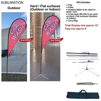 12' Medium Tear Drop Flag Kit... from ASI 53509 FIEL-Fairdeal Import & Export