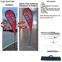 12' Medium Tear Drop Flag Kit... from ASI 53509 FIEL-Fairdeal Import & Export