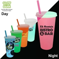 Nite Glow 26 oz. Tumbler with Lid & Straw, Full Color... from ASI 30270...