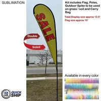 13.5' Large Tear Drop Flag Kit... from ASI 53509 FIEL-Fairdeal Import & Export