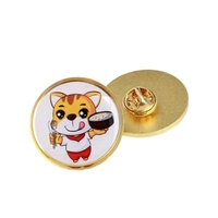 0.79-inch Butterfly clutch epoxy dome pin plus full color epoxy dome... from...