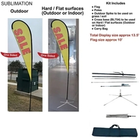 13.5' Large Tear Drop Flag Kit... from ASI 53509 FIEL-Fairdeal Import & Export
