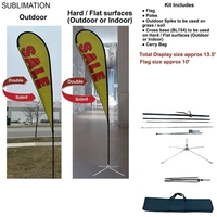 13.5' Large Tear Drop Flag Kit... from ASI 53509 FIEL-Fairdeal Import & Export