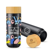 The 10oz. Sleek ceramic bottle has a glossy exterior finish and... from ASI...