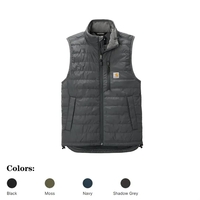 Lightweight insulated Carhartt vest built for layering and branded...