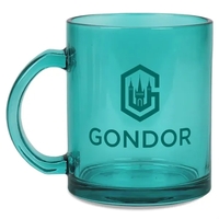 12oz colorful glass Menagerie mug.... from ASI 52475 Xpres LLC