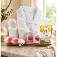 Spa Retreat Gift Set with robe, slippers, tea and more!... from ASI 89971...