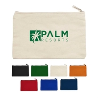 9.5" x 6" canvas pouch with zipper closure.... from ASI 63549 Jornik...