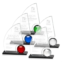 A gleaming crystal orb is mounted to our black optical crystal... from ASI...