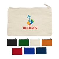 9.5" x 6" canvas pouch with zipper closure.... from ASI 63549 Jornik...