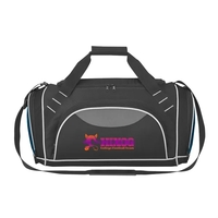 Polyester and Dobby duffel bag with top double zippered compartment.... from...