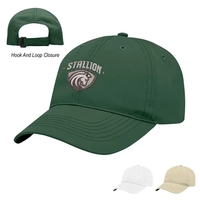 6 panel recycled polyester cap with moisture wicking technology and...
