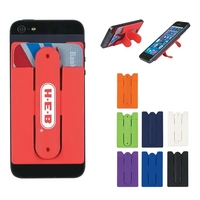 Silicone Phone Wallet with Stand... from ASI 61125 Hit Promotional Products /...