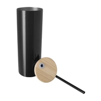Double-Wall Stainless Steel Tumbler with Bamboo Lid and S...... from ASI...