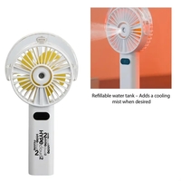 Rechargeable Portable LED Fan with Water Mist... from ASI 66887 PCNA / Bullet